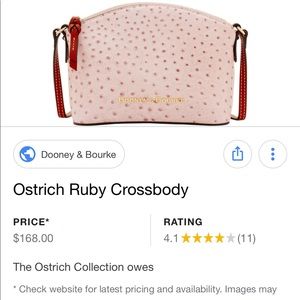 DOONEY & BOURKE Ostrich Ruby Crossbody